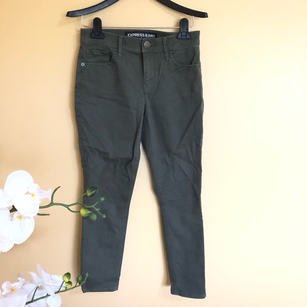NEW Express Cropped legging jeans mid rise Sz 0
